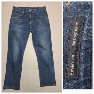 Citizens of Humanity Jeans Womens SZ 25 Emerson Slim Boyfriend Dark Wash